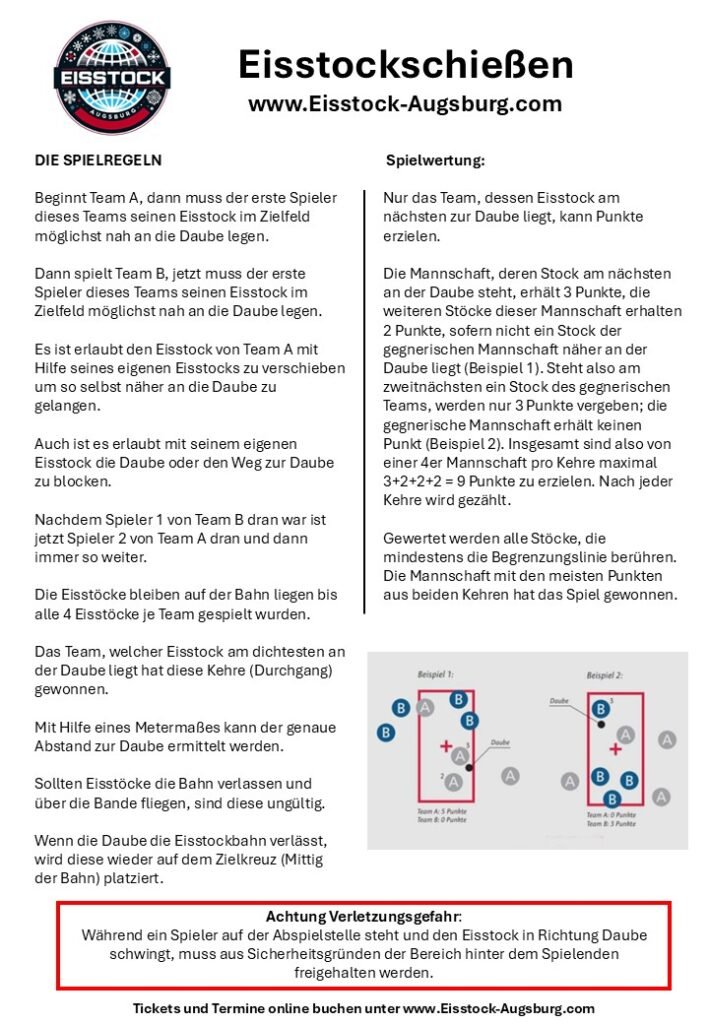Eisstock schießen Spieleanleitung